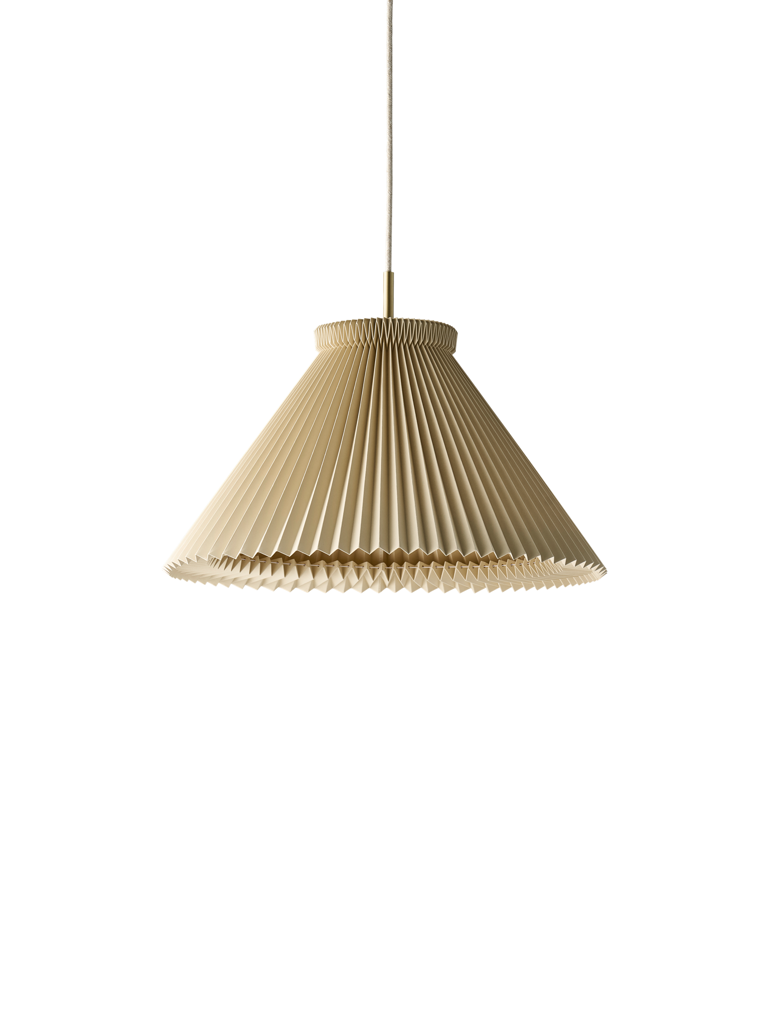Leklint1 Pendant 30Cm Buttermilk Paper Brass Packshot1